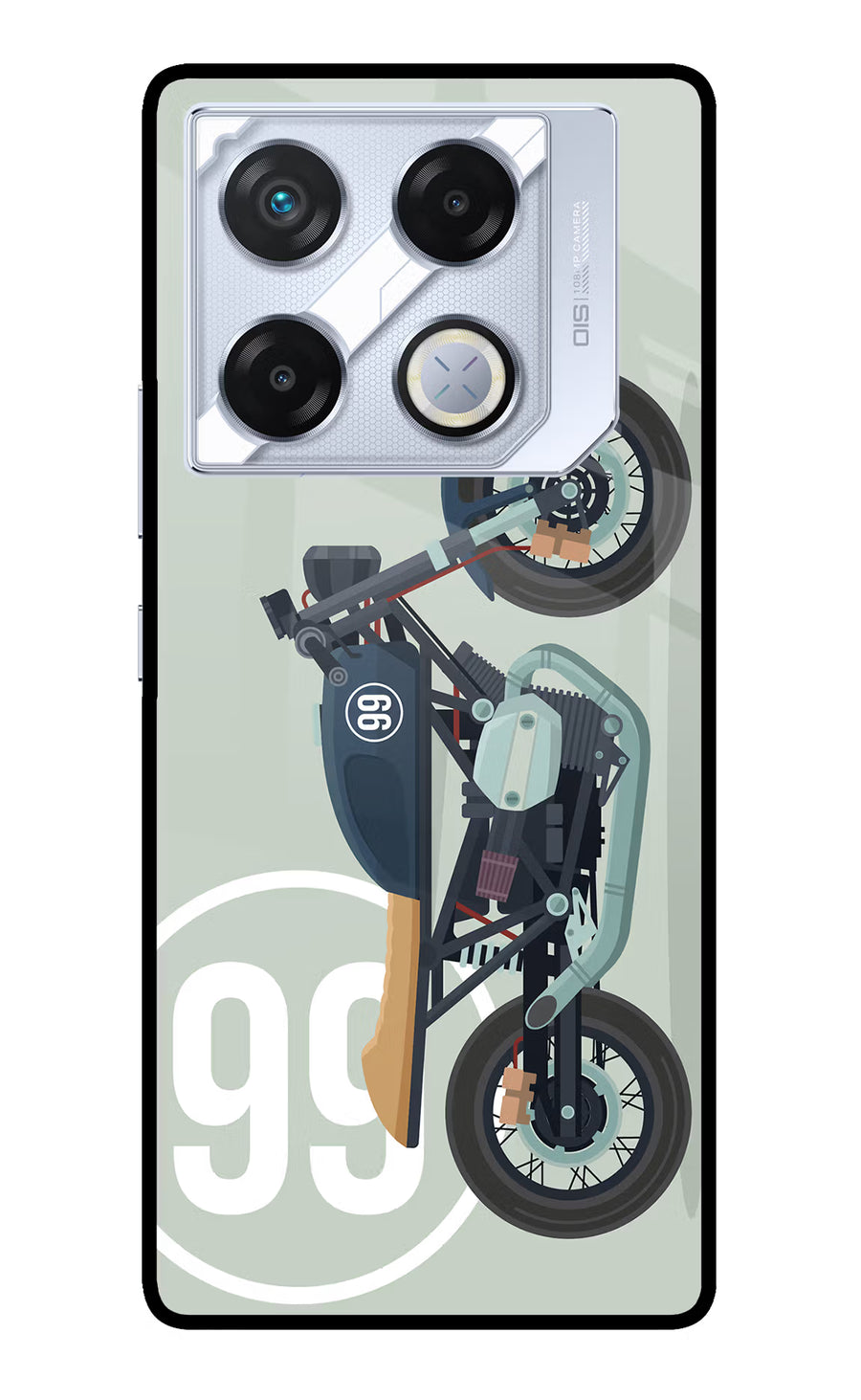 Classic Cafe Racer 99 Infinix GT 20 Pro Back Cover, Metal case