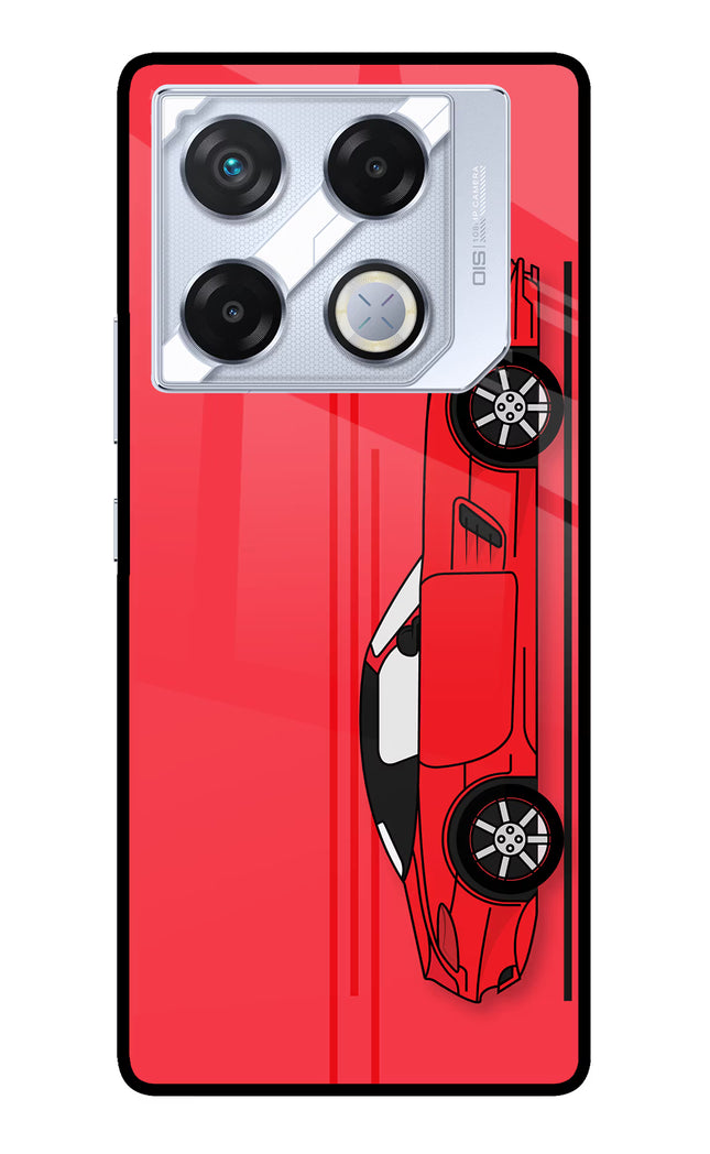 Red Velocity Infinix GT 20 Pro Metal Case Back Cover by Casekaro