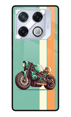 Striped Moto Drift Infinix GT 20 Pro Metal Case Back Cover by Casekaro