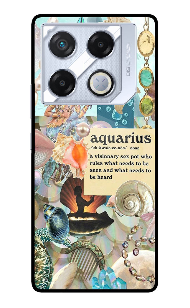 Aquarius Zodiac Infinix GT 20 Pro Metal Case Back Cover by Casekaro