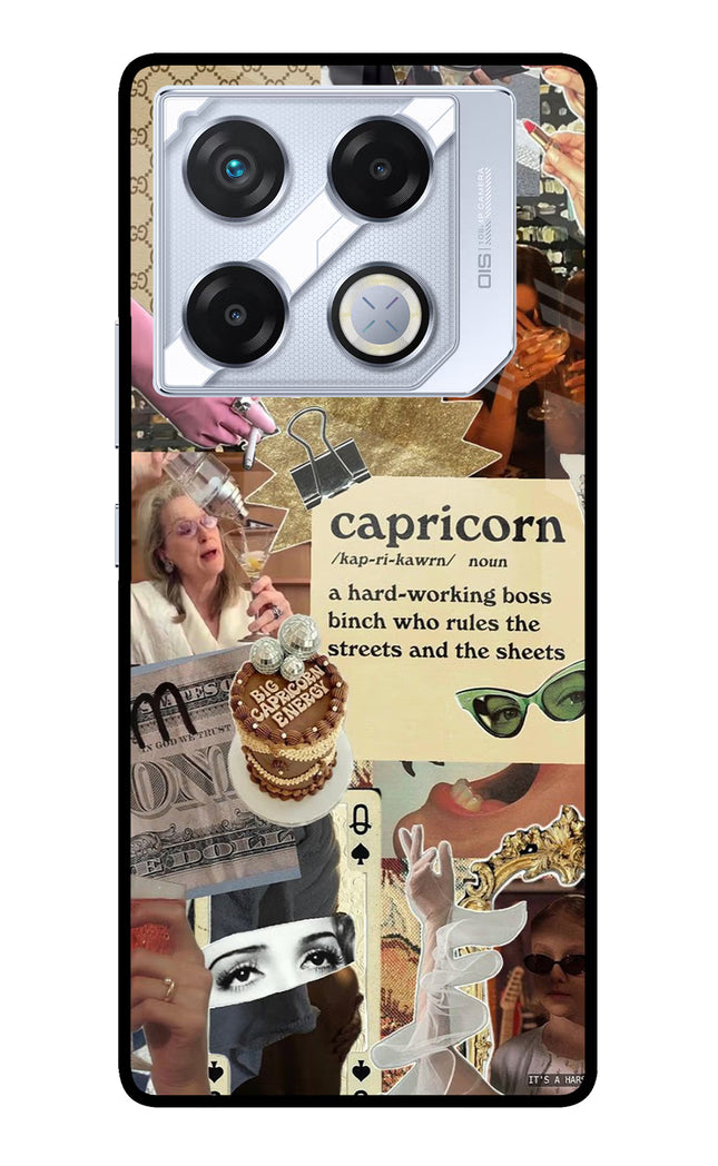 Capricorn Zodiac Infinix GT 20 Pro Metal Case Back Cover by Casekaro