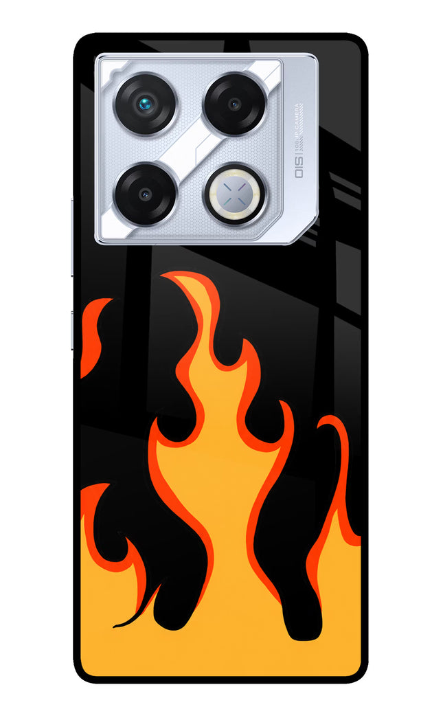 Fired Up – Black Infinix GT 20 Pro Metal Case Back Cover by Casekaro