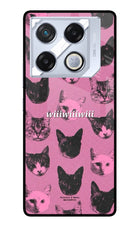 Pink Cats Infinix GT 20 Pro Metal Case Back Cover by Casekaro