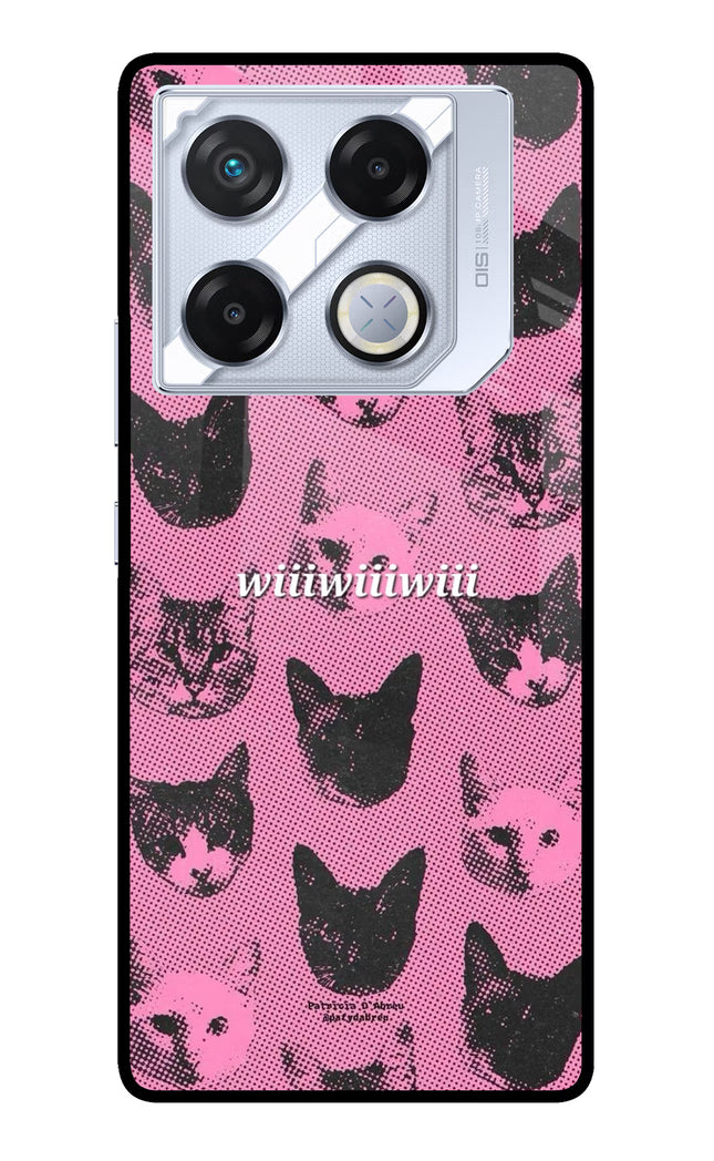Pink Cats Infinix GT 20 Pro Metal Case Back Cover by Casekaro
