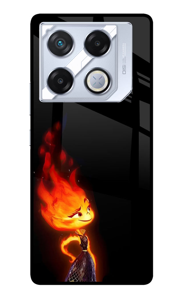 Ember Flame Infinix GT 20 Pro Metal Case Back Cover by Casekaro