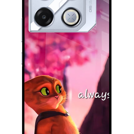 Always Cat Infinix GT 20 Pro Metal Case Back Cover by Casekaro