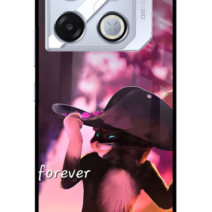 Forever Cat Infinix GT 20 Pro Metal Case Back Cover by Casekaro