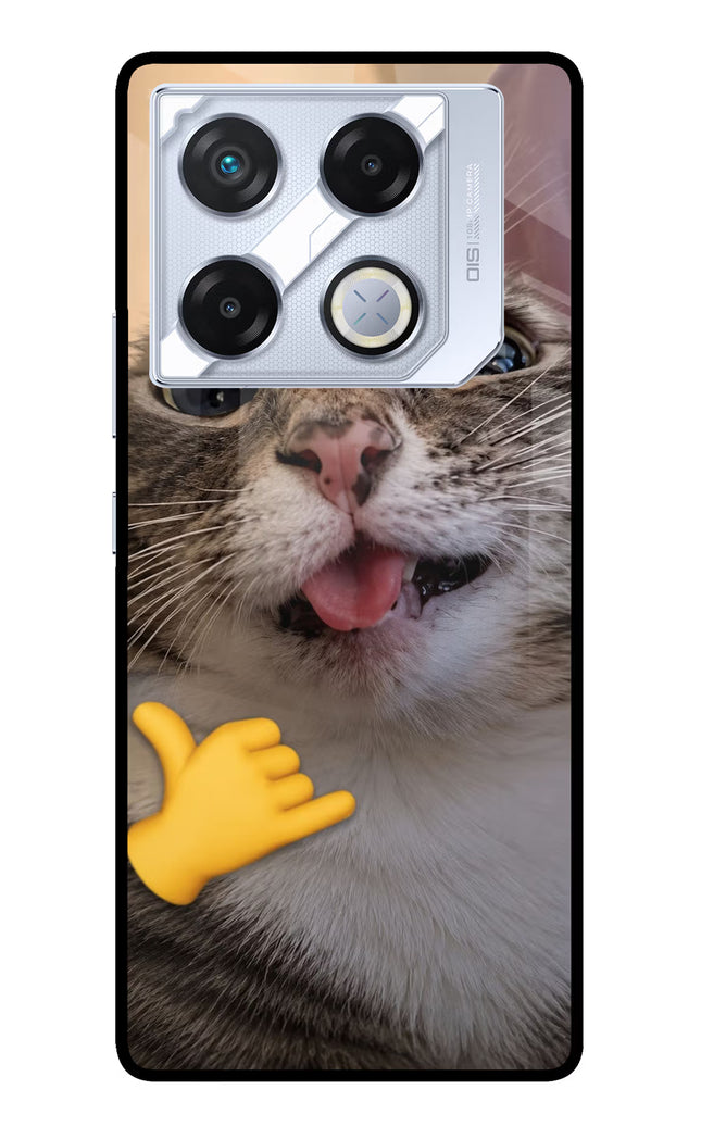 Silly Cat Call Infinix GT 20 Pro Metal Case Back Cover by Casekaro