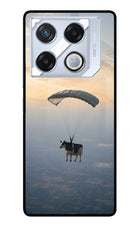 Skydiving Cow Infinix GT 20 Pro Metal Case Back Cover by Casekaro