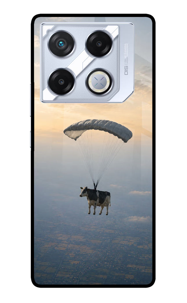 Skydiving Cow Infinix GT 20 Pro Metal Case Back Cover by Casekaro
