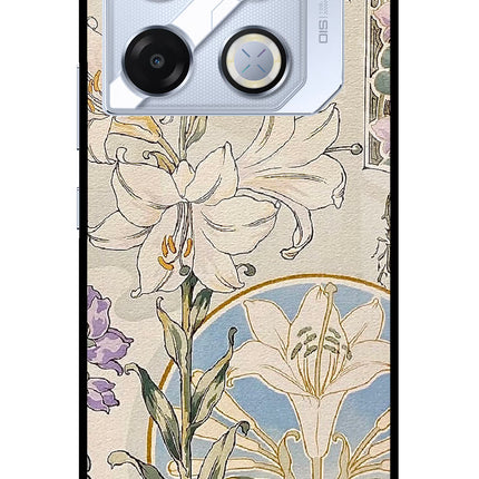 White Lily Infinix GT 20 Pro Metal Case Back Cover by Casekaro