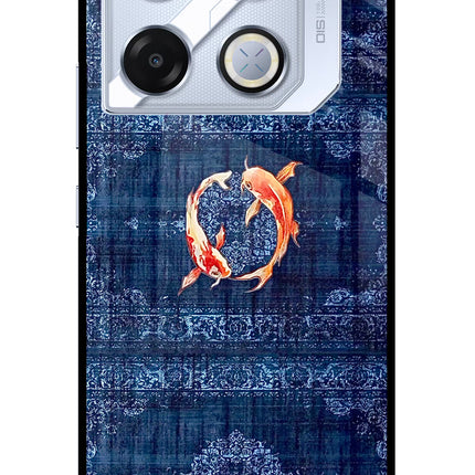 Koi Blue Infinix GT 20 Pro Metal Case Back Cover by Casekaro