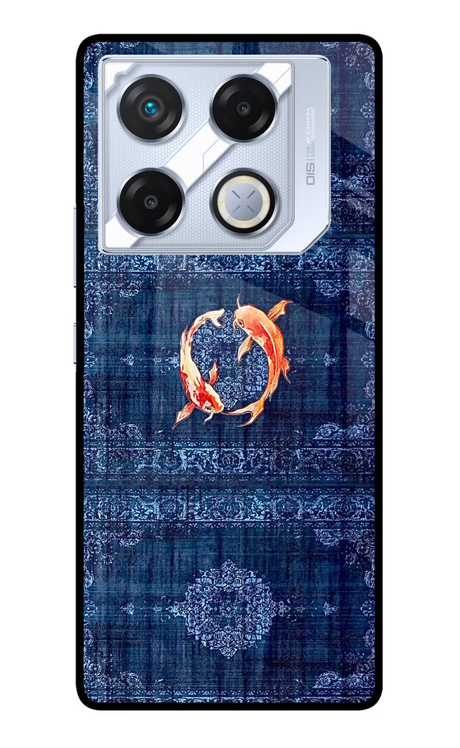 Koi Blue Infinix GT 20 Pro Metal Case Back Cover by Casekaro