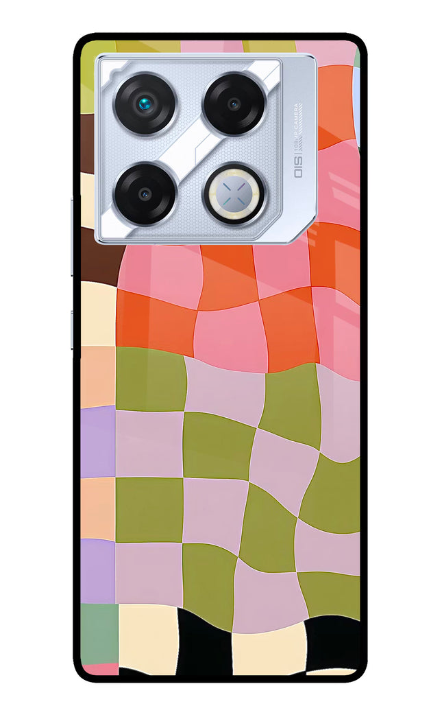 Wavy Grid Infinix GT 20 Pro Metal Case Back Cover by Casekaro