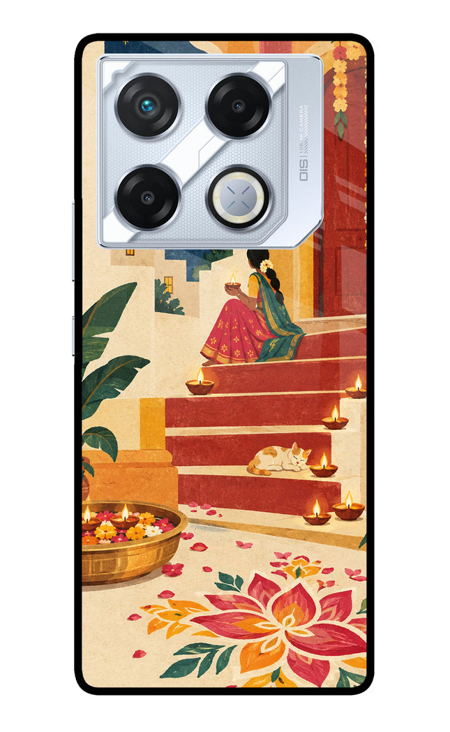 Diwali Rangoli Infinix GT 20 Pro Metal Case Back Cover by Casekaro