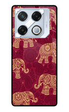 Maroon Elephant Infinix GT 20 Pro Metal Case Back Cover by Casekaro