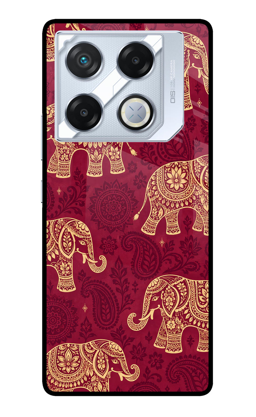 Maroon Elephant Infinix GT 20 Pro Back Cover, Metal case