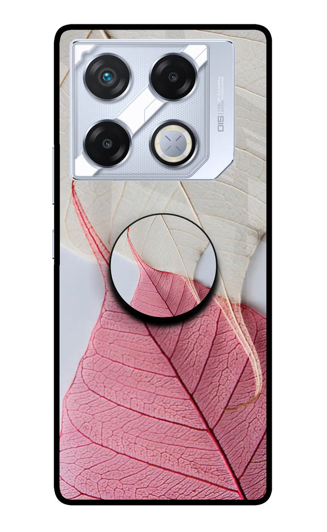 White Pink Leaf Infinix GT 20 Pro Pop Case by Casekaro