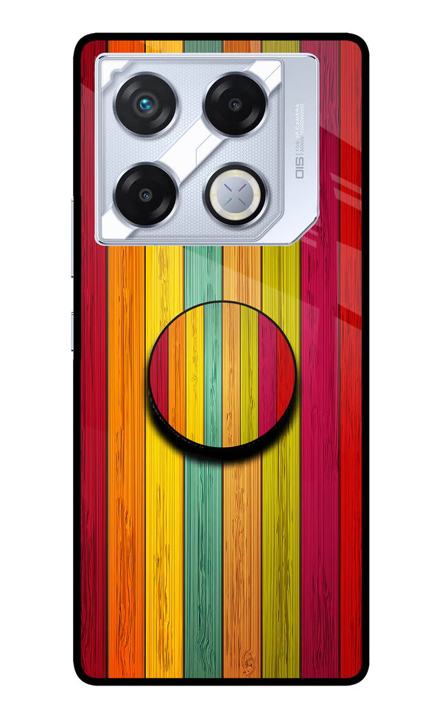 Multicolor Wooden Infinix GT 20 Pro Pop Case by Casekaro