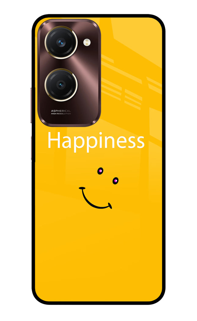 Happiness With Smiley Vivo Y28e 5G Metal Case Back Cover by Casekaro