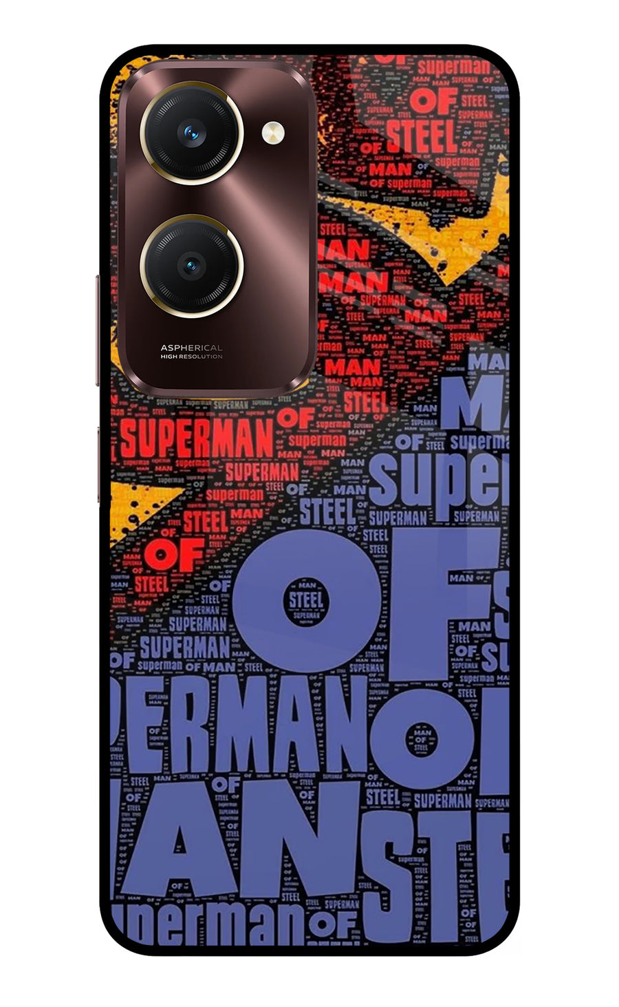 Superman Vivo Y28e 5G Back Cover, Metal case