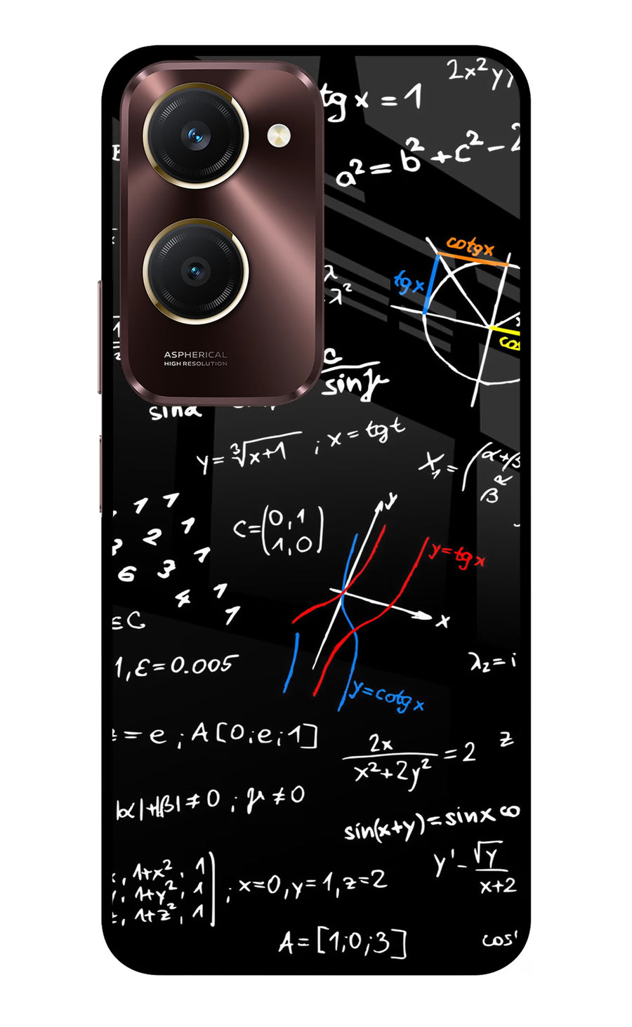 Mathematics Formula Vivo Y28e 5G Back Cover, Metal case