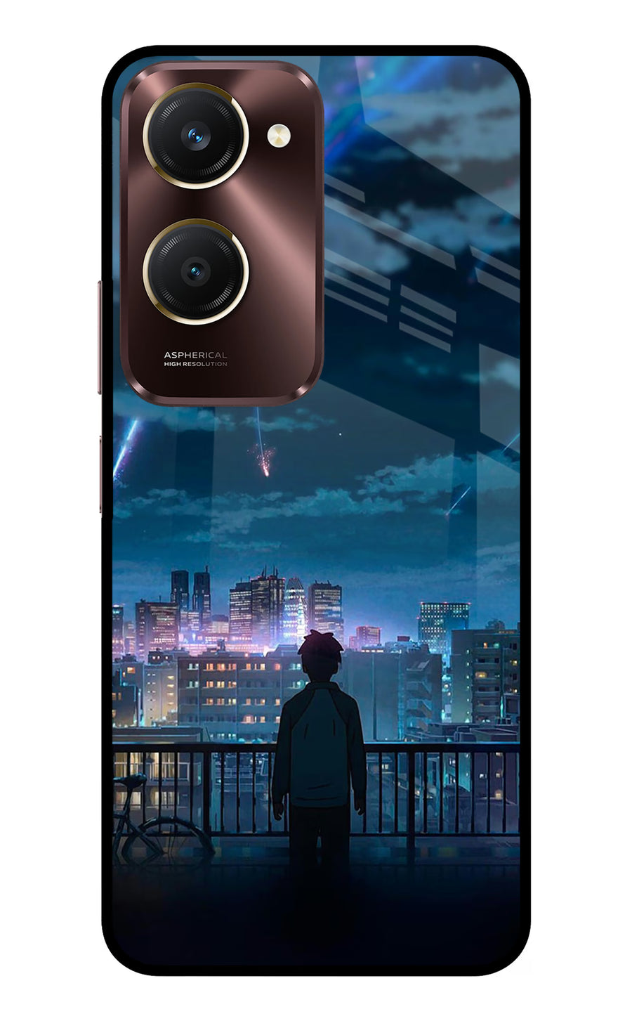 Anime Vivo Y28e 5G Back Cover, Metal case