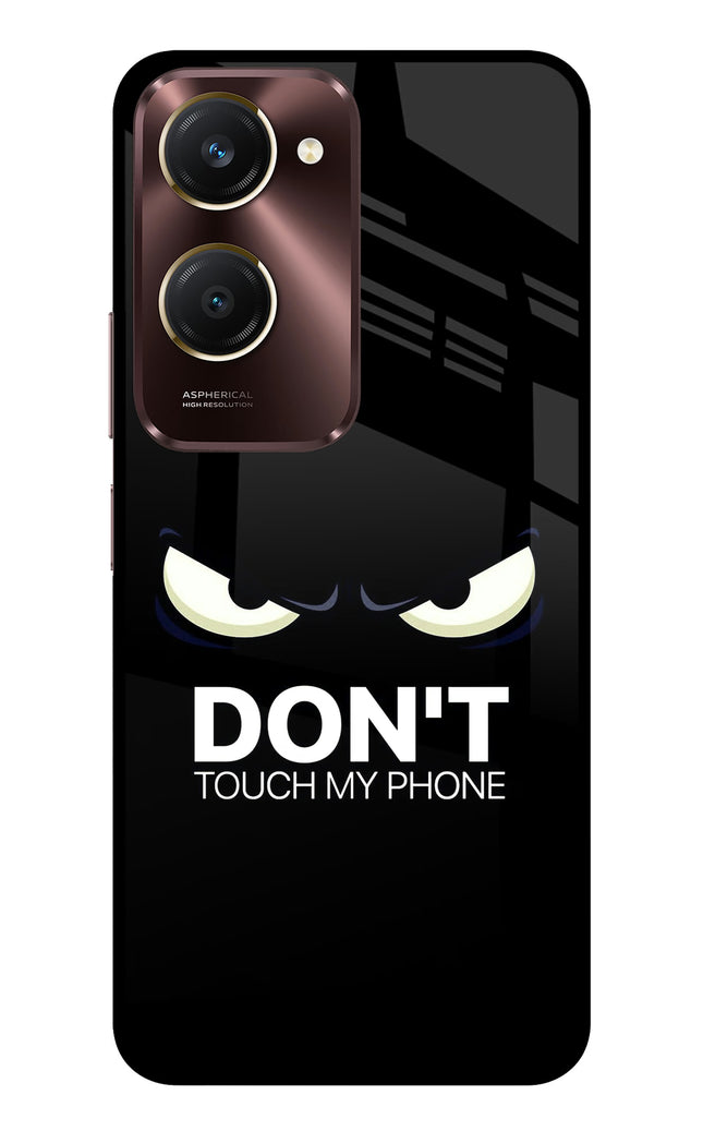 Don'T Touch My Phone Vivo Y28e 5G Metal Case Back Cover by Casekaro