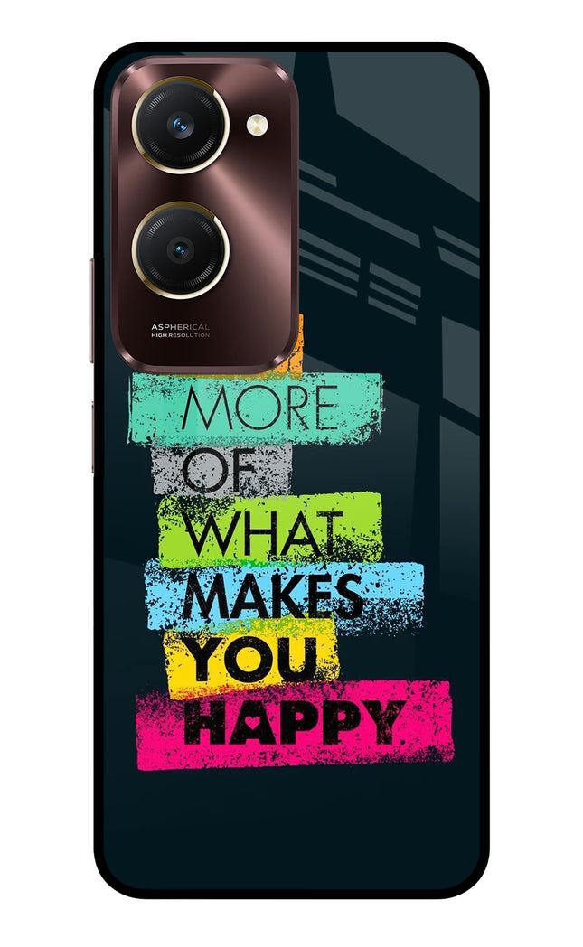 Do More Of What Makes You Happy Vivo Y28e 5G Metal Case Back Cover by Casekaro