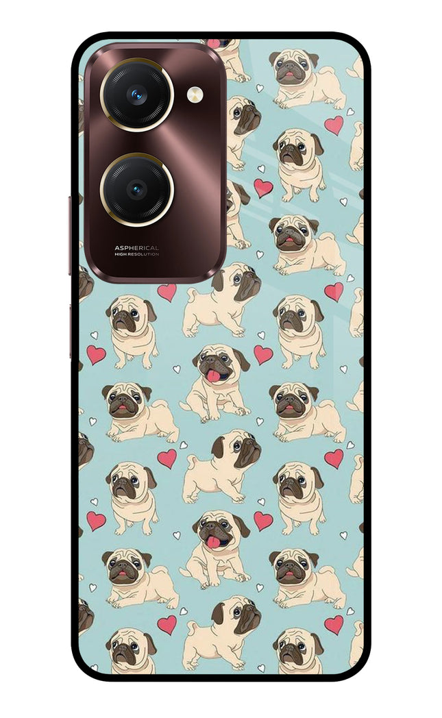 Pug Dog Vivo Y28e 5G Metal Case Back Cover by Casekaro