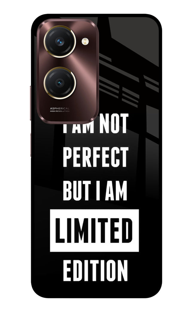 I Am Not Perfect But I Am Limited Edition Vivo Y28e 5G Metal Case Back Cover by Casekaro