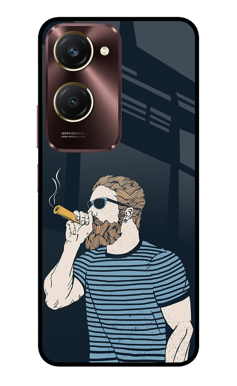 Smoking Vivo Y28e 5G Back Cover, Metal case