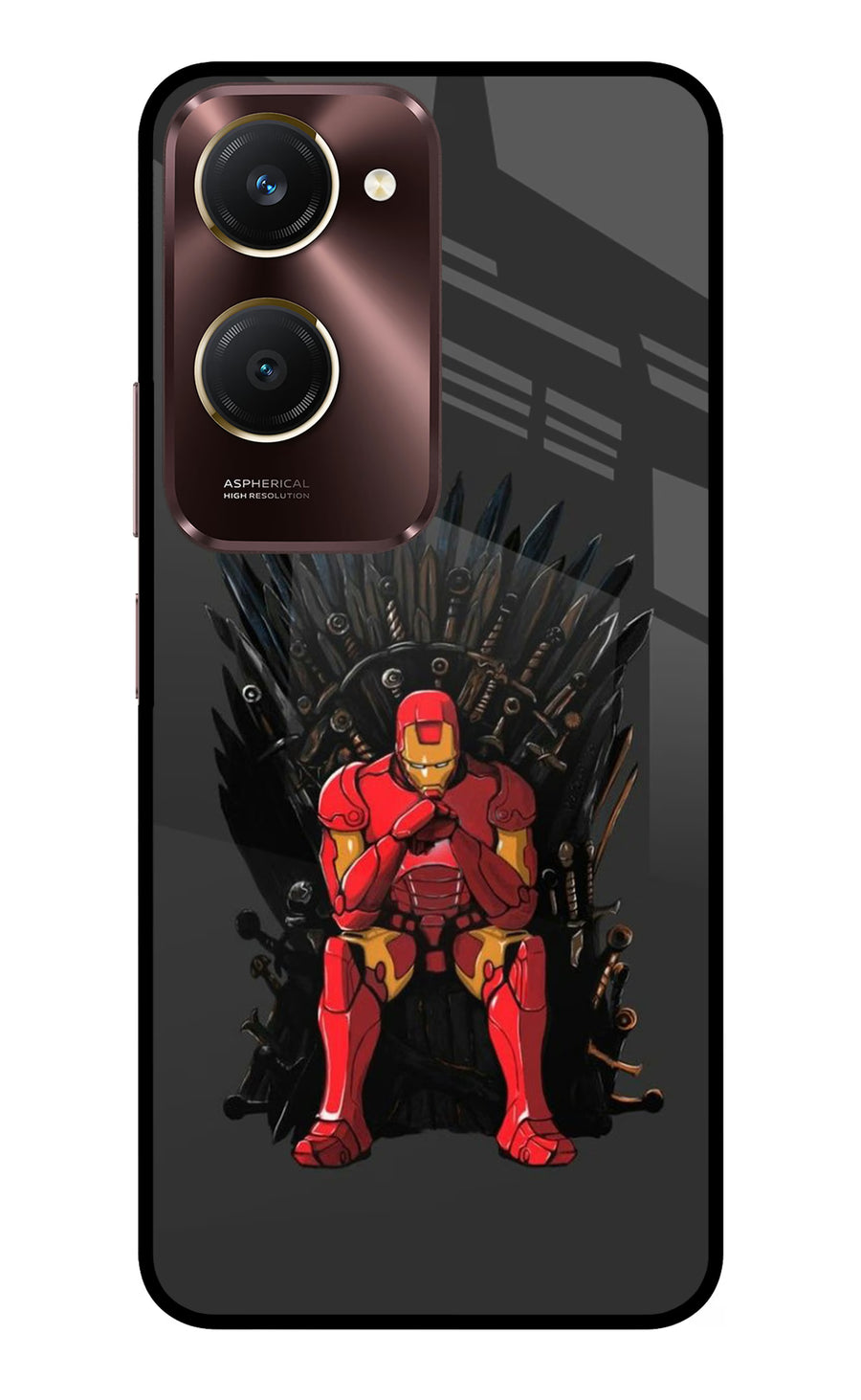 Ironman Throne Vivo Y28e 5G Back Cover, Metal case