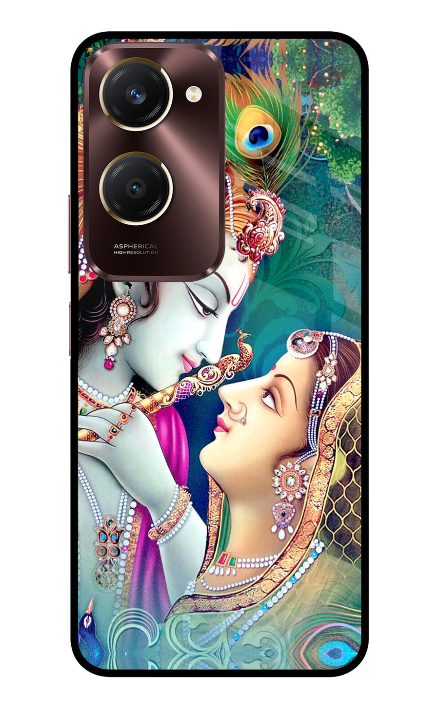 Lord Radha Krishna Vivo Y28e 5G Back Cover, Metal case