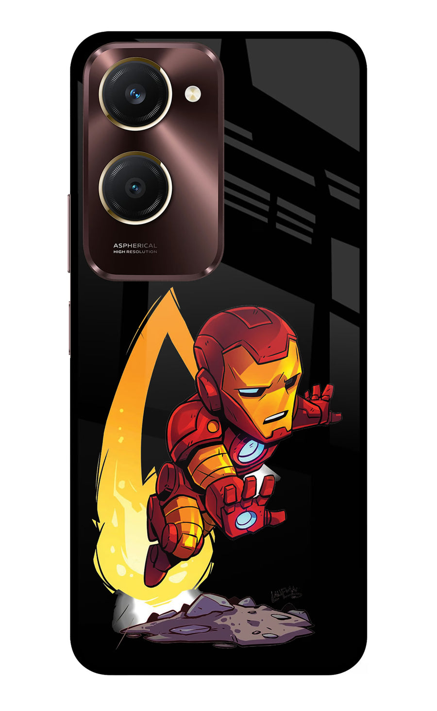 IronMan Vivo Y28e 5G Back Cover, Metal case