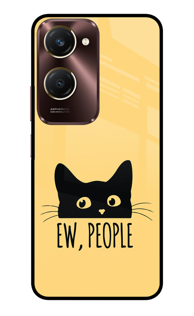 Ew People Catitude Vivo Y28e 5G Metal Case Back Cover by Casekaro