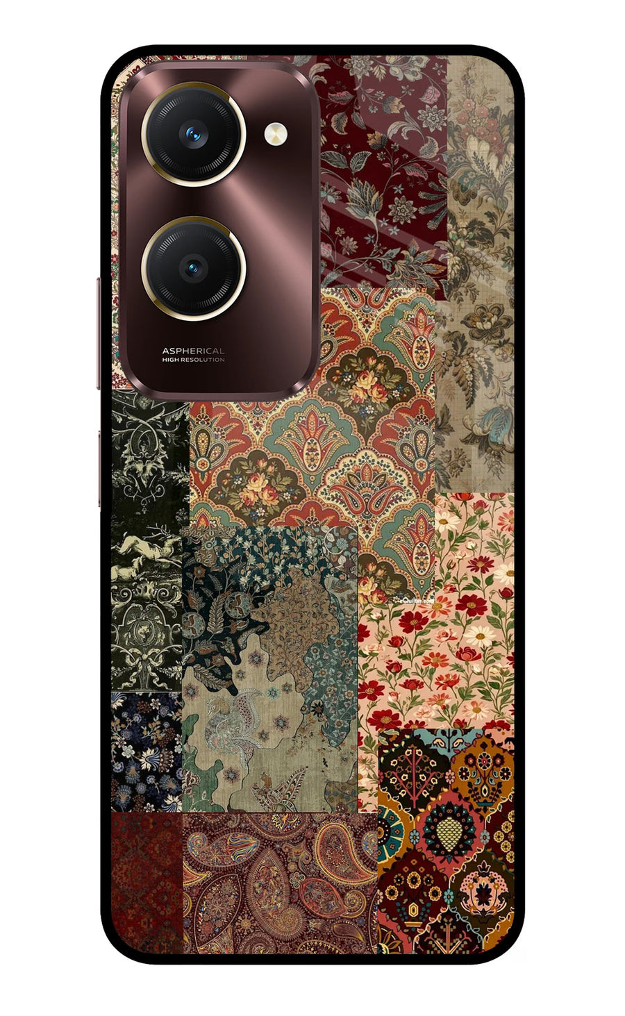 Desi Print Vivo Y28e 5G Back Cover, Metal case