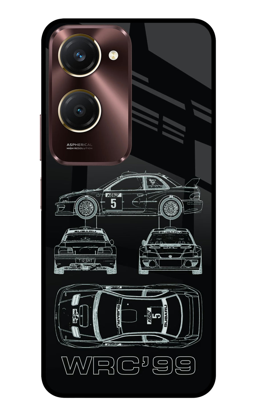 WRC'99 Vivo Y28e 5G Back Cover, Metal case