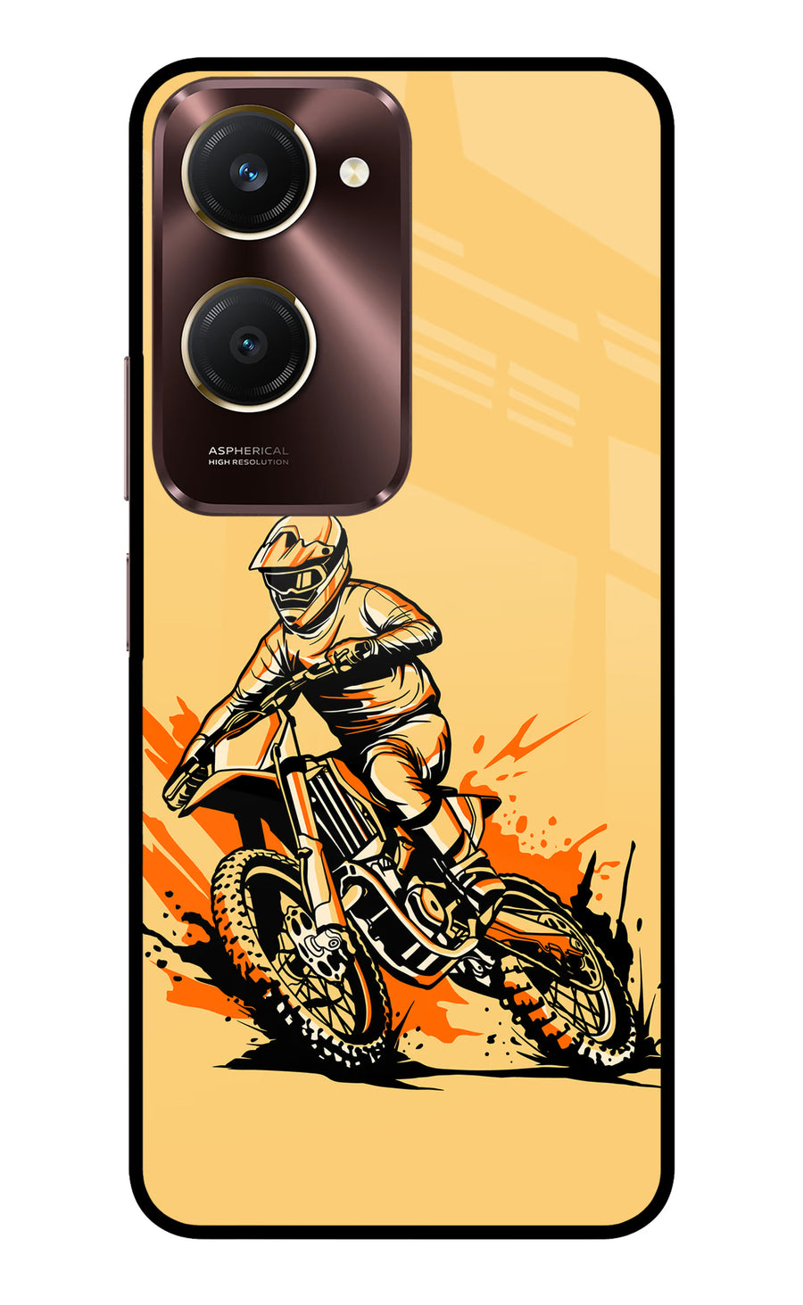 Off-Road Fury Vivo Y28e 5G Back Cover, Metal case
