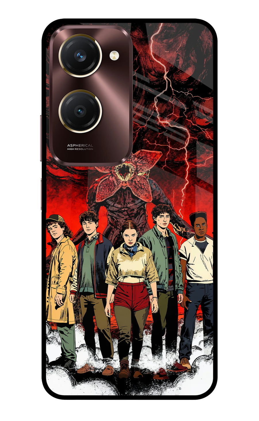 Ordinary Things Characters Vivo Y28e 5G Back Cover, Metal case