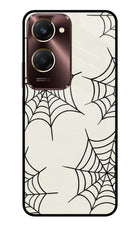 Spider Web Vivo Y28e 5G Metal Case Back Cover by Casekaro