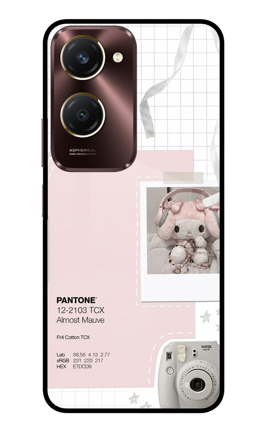 Pantone Asthetic Vivo Y28e 5G Back Cover, Metal case