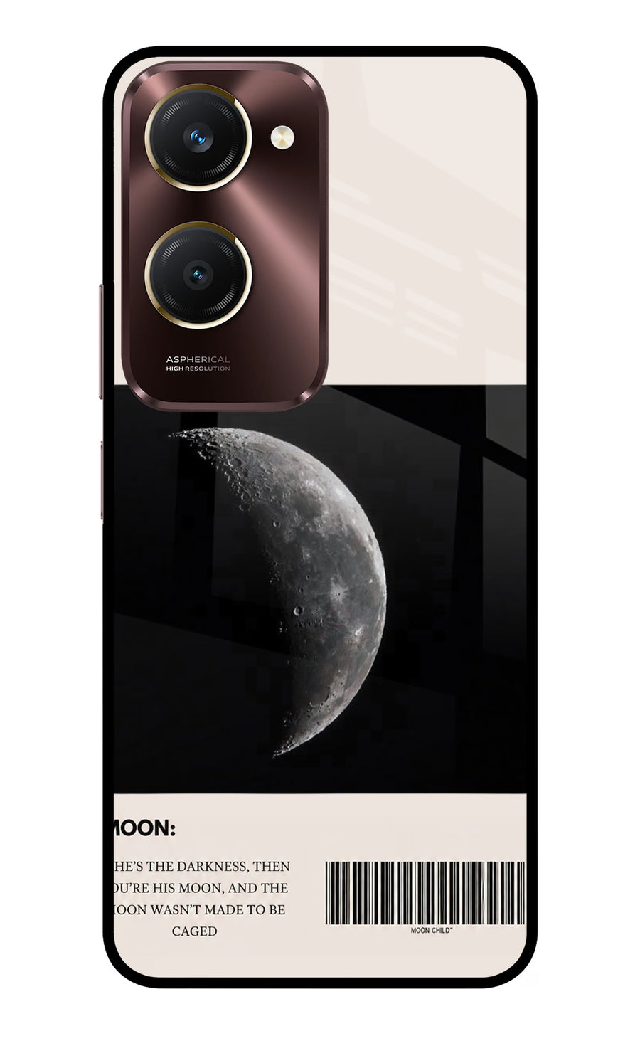 Moon Phase Vivo Y28e 5G Back Cover, Metal case