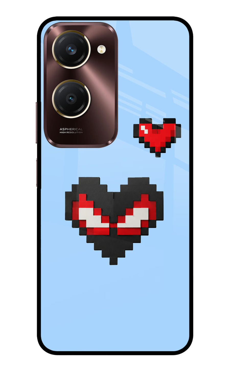 Peter Heart Vivo Y28e 5G Back Cover, Metal case