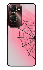 Pink Web Vivo Y28e 5G Metal Case Back Cover by Casekaro