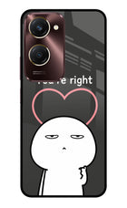 You're Right Vivo Y28e 5G Metal Case Back Cover by Casekaro