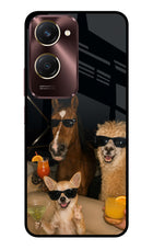 Party Squad Vivo Y28e 5G Metal Case Back Cover by Casekaro