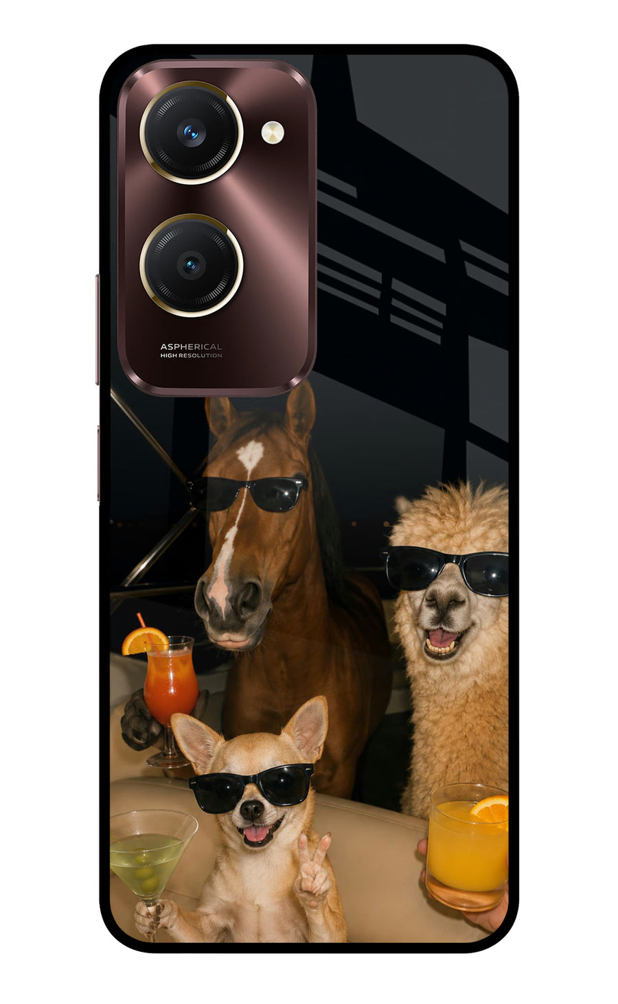 Party Squad Vivo Y28e 5G Back Cover, Metal case