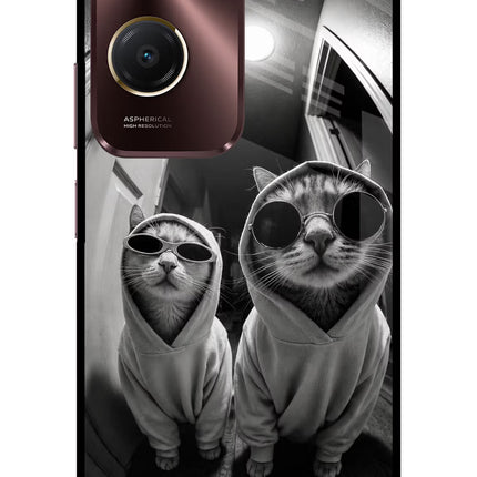 Hood Cats Vivo Y28e 5G Metal Case Back Cover by Casekaro