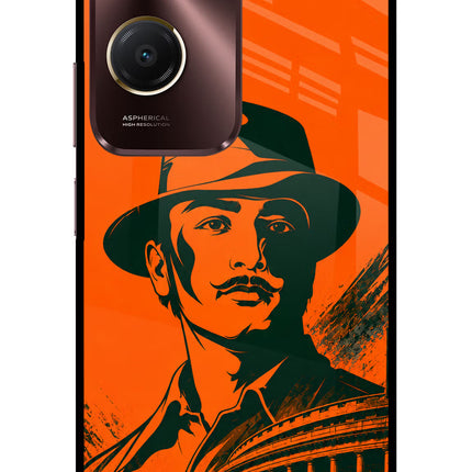 Bhagat Singh Legacy Vivo Y28e 5G Metal Case Back Cover by Casekaro